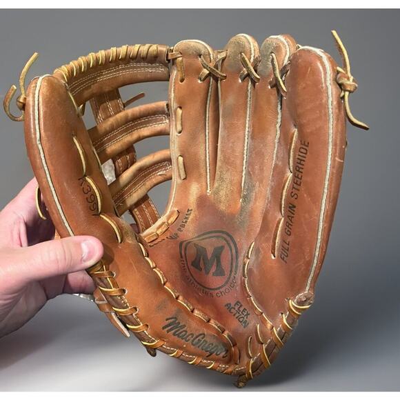 MacGregor RHT Deep Grip K3997 13” Steerhide Baseball Glove Athletes Choice Flex - Picture 2 of 6